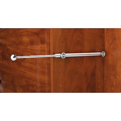 Rev-a-shelf 6'' Extending Metal Designer Closet Valet Rod, Chrome, Cvr-12-cr