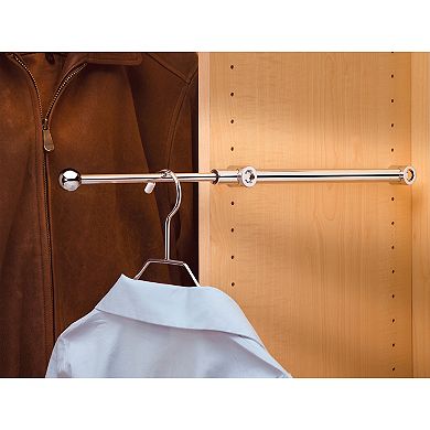 Rev-a-shelf 6'' Extending Metal Designer Closet Valet Rod, Chrome, Cvr-12-cr