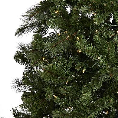Home Heritage Cascade 9' Prelit Artificial Christmas Tree w/ 500 Multicolor LEDs