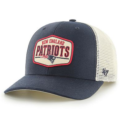 Men's '47 Navy New England Patriots Shumay MVP Snapback Hat