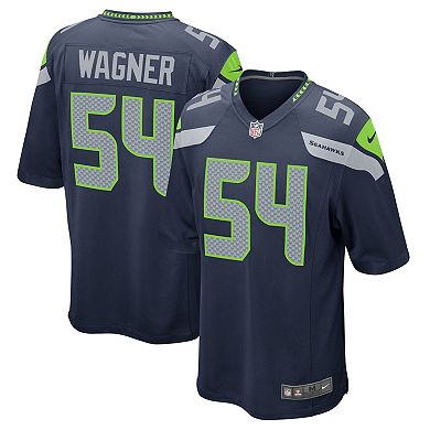 Men's Nike Bobby Wagner College Navy Seattle Seahawks Game Team Jersey