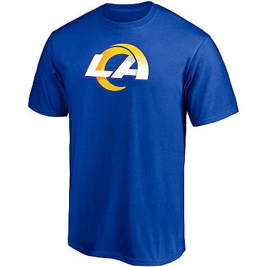 Men's Fanatics Branded Aaron Donald Royal Los Angeles Rams Player Icon Name & Number T-Shirt