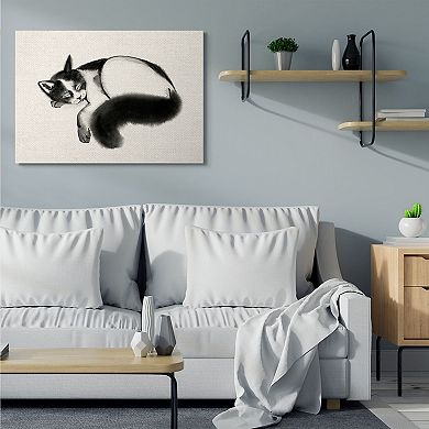 Stupell Home Decor Relaxed Pet Cat Canvas Wall Art