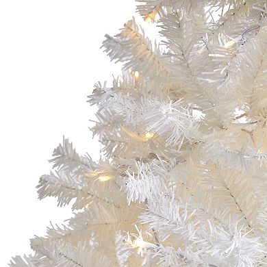 nearly natural 8-ft. White Artificial Christmas Tree