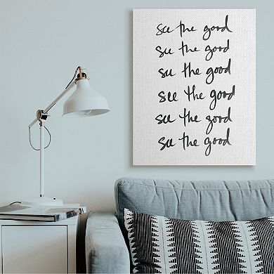 Stupell Home Decor See The Good Canvas Wall Art