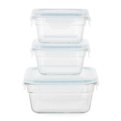 Glasslock Oven and Microwave Safe Glass Food Storage Containers 14 Piece Set