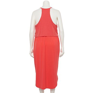 Plus Size Tek Gear® Layered Midi Dress