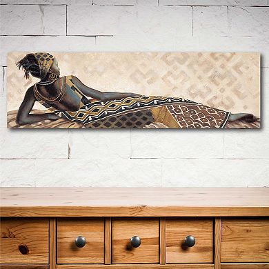 COURTSIDE MARKET Africaine I Wood Wall Art