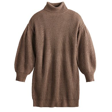 Juniors' SO® Oversized Turtleneck Sweater Dress