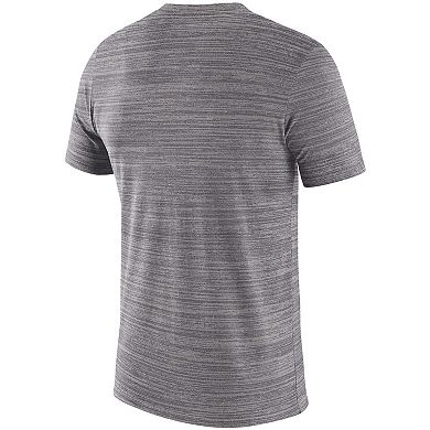 Men's Nike Charcoal Michigan State Spartans Big & Tall Velocity Space Dye Performance T-Shirt