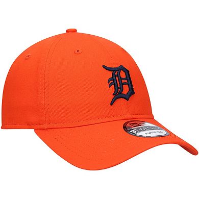 Men's New Era Orange Detroit Tigers Secondary 9TWENTY Adjustable Hat