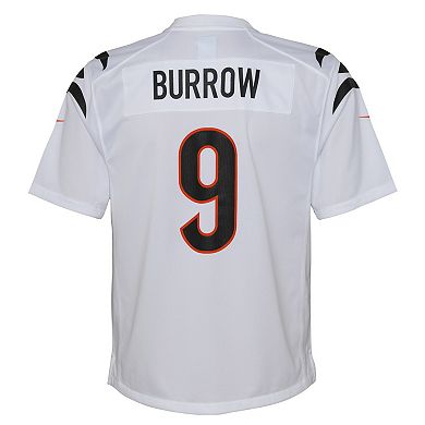 Youth Nike Joe Burrow White Cincinnati Bengals Game Jersey