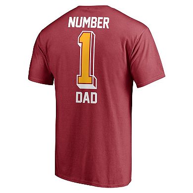 Men's Fanatics Branded Cardinal Arizona Cardinals #1 Dad T-Shirt