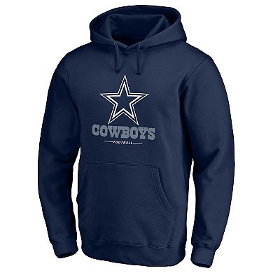 Men's Fanatics Branded Navy Dallas Cowboys Team Lockup Pullover Hoodie