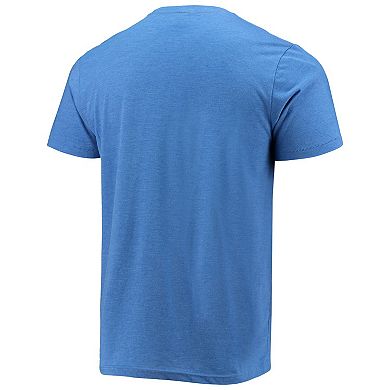 Men's Homage Luka Doncic Blue Dallas Mavericks Slovenian Tri-Blend T-Shirt