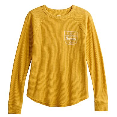 Women's Sonoma Goods For Life® Relaxed Thermal Long Sleeve Tee