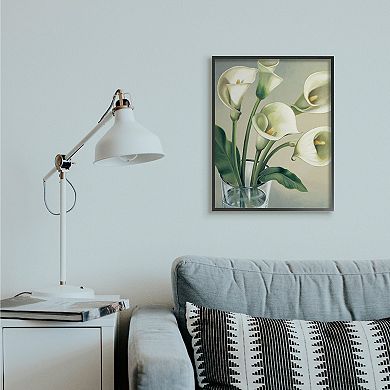 Stupell Home Decor Soft White Calla Lily Framed Wall Art