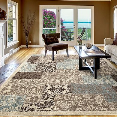 Concord Global Patchwork Soft Area Rug