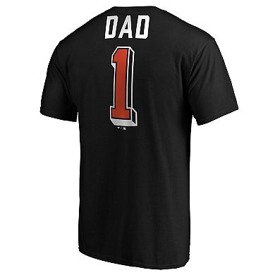 Men's Fanatics Branded Black San Francisco Giants Number One Dad Team T-Shirt