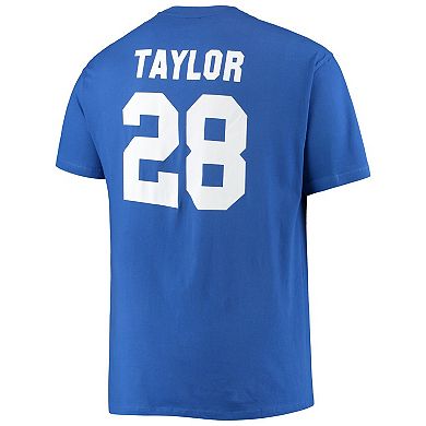 Men's Fanatics Branded Jonathan Taylor Royal Indianapolis Colts Big & Tall Player Name & Number T-Shirt