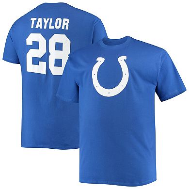 Men's Fanatics Branded Jonathan Taylor Royal Indianapolis Colts Big & Tall Player Name & Number T-Shirt