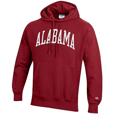 Men's Champion Crimson Alabama Crimson Tide Team Arch Reverse Weave Pullover Hoodie