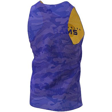 Men's FOCO Royal/Gold Los Angeles Rams Reversible Mesh Tank Top