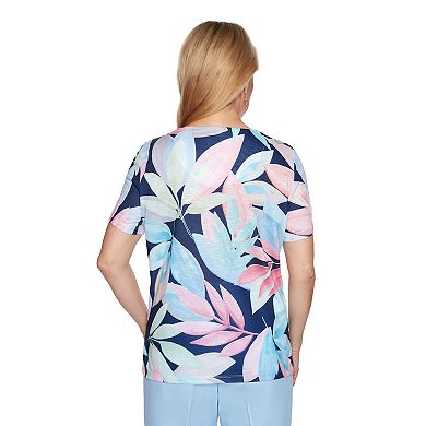 Women's Alfred Dunner Tropical Print T-Shirt