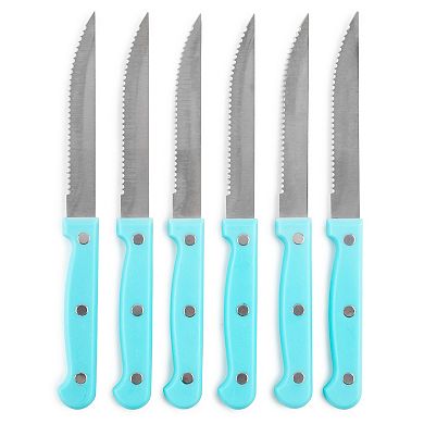 Core Kitchen 6-pc. Colorful Steak Knife Set