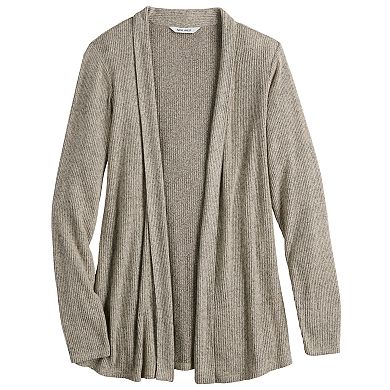 Women's Nine West Fuzzy Ribbed Cardigan