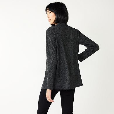 Women's Nine West Fuzzy Ribbed Cardigan