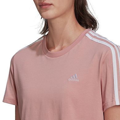 Women's adidas Essentials Loose 3-Stripes Crop Tee