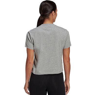 Women's adidas Essentials Loose 3-Stripes Crop Tee