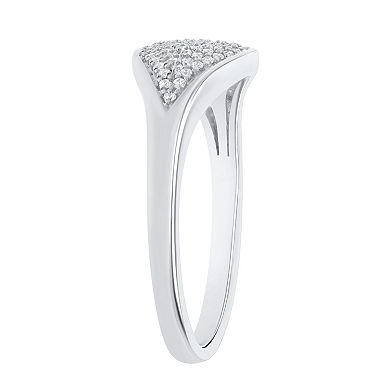 Sterling Silver 1/5 Carat. T.W. Diamond Micro-Pave Ring