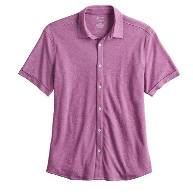 Men's Apt. 9 Untucked Comfort-Knit Button-Down Shirt