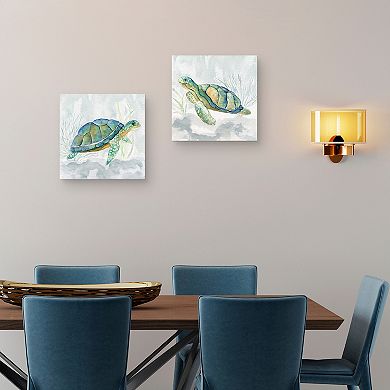 Master Piece Riding the Current I & II by T Studios Canvas Wall Art 2-piece Set