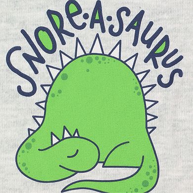 Toddler Boy Free 2 Dream Dino "Snore-a-saurus" Pajama Set