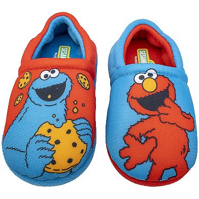 Toddler Sesame Street Elmo & Cookie Monster Robe & Slipper Set