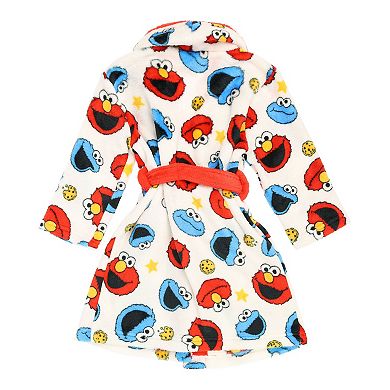 Toddler Sesame Street Elmo & Cookie Monster Robe & Slipper Set