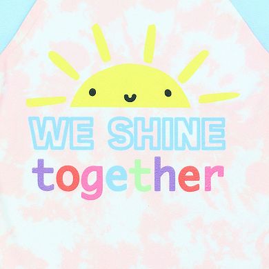 Toddler Girl Free 2 Dream "We Shine Together" Sunshine Pajama Set