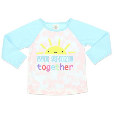 Toddler Girl Free 2 Dream "We Shine Together" Sunshine Pajama Set