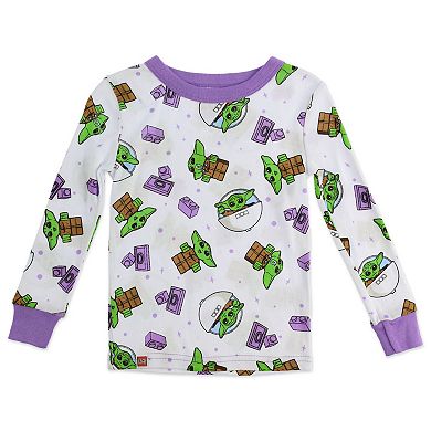 Toddler Girls Lego Grogu 4 Piece Pajama Set