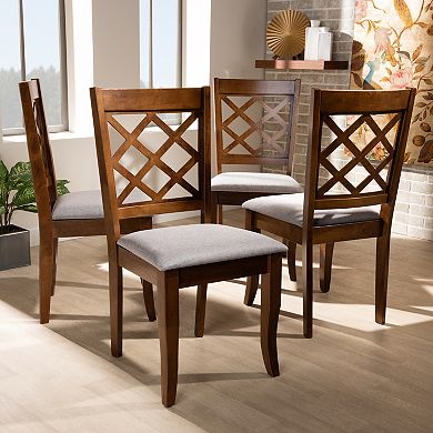 Baxton Studio Brigitte Dining Chair 4-piece Set