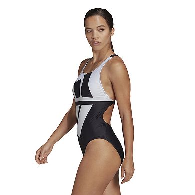 Women's adidas 3 Bar One-Piece Swimsuit