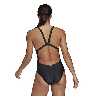 Women's adidas 3 Bar One-Piece Swimsuit