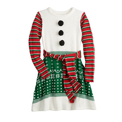 Juniors' Celebrate Togehter™ Snowman Sweaterdress