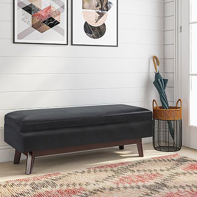 Simpli Home Owen Rectangular Storage Ottoman