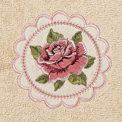 Linum Home Textiles Rosalee Embroidered Luxury Turkish 2-pack Cotton Hand Towels Set