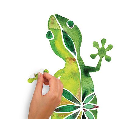 RoomMates Watercolor Geckos Giant Wall Decals