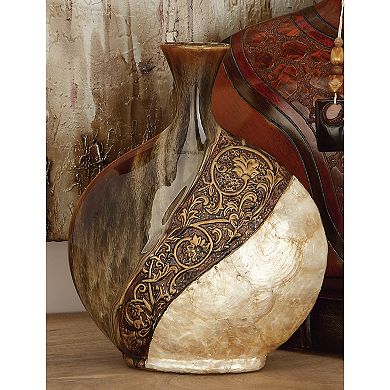 Stella & Eve Brown Ceramic Vase